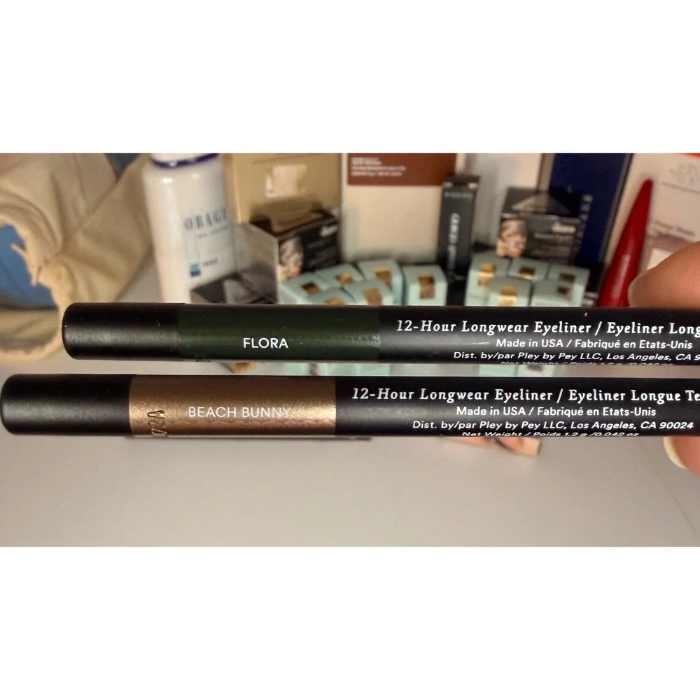 Pley Beauty Let It Linger 12-Hour Longwear Eyeliner Flora & Beach Bunny Set of 2